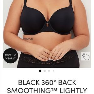 Torrid Black 360 Back Smoothing Push Up Bra